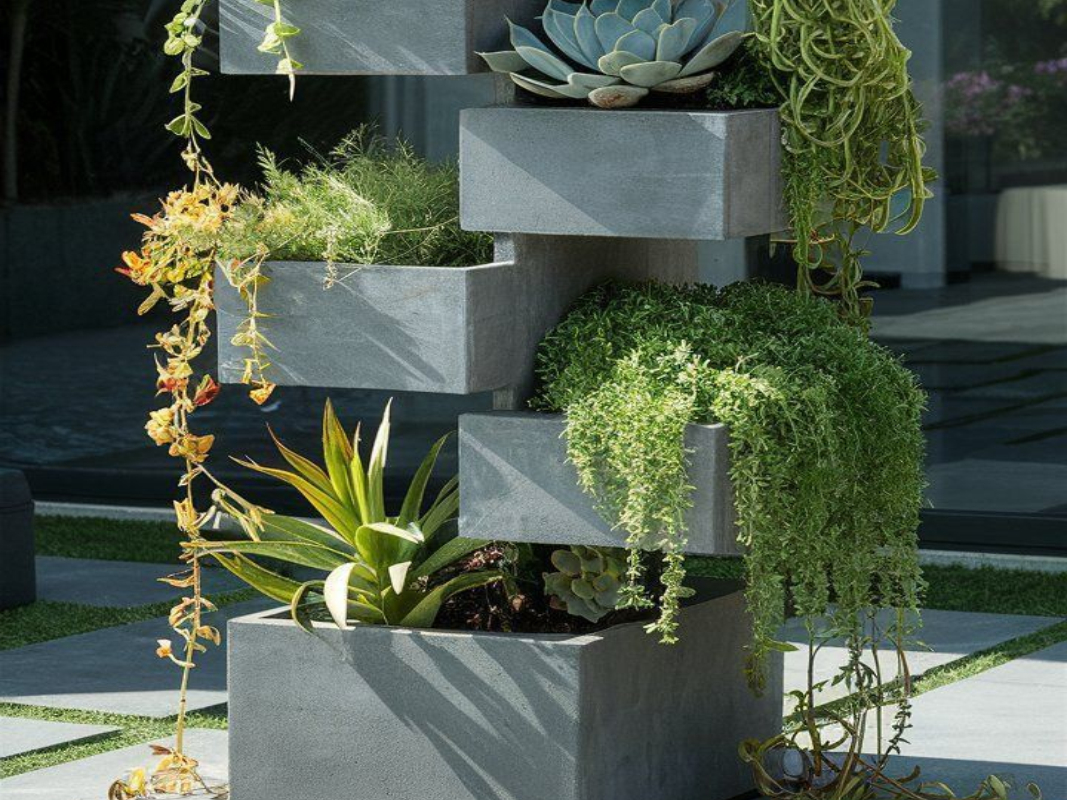 Metal Bant Detaylı Saksı 11 görsel 2