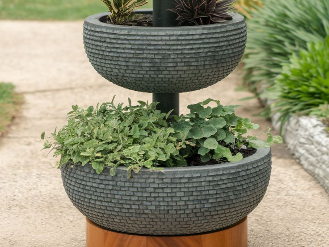 Taş Kaplamalı Saksı 12 görsel 2