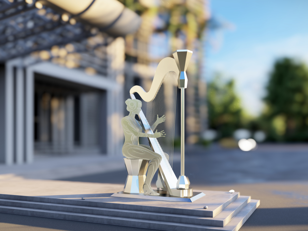 Açık Alan Siluet Heykeli 03 görseli